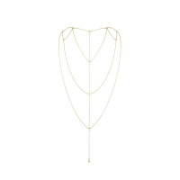 Цепочка для спины Bijoux Indiscrets Magnifique Back and Cleavage Chain - Gold, украшение для тела
