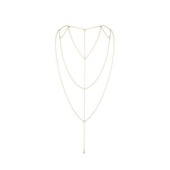 Ланцюжок для спини Bijoux Indiscrets Magnifique Back and Cleavage Chain - Gold, прикраса для тіла