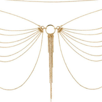 Ланцюжок на трусики або ліф Bijoux Indiscrets MAGNIFIQUE Waist Chain - Gold, прикраса на тіло