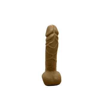 Крафтовое мыло-член с присоской Чистый Кайф Brown size M, натуральное