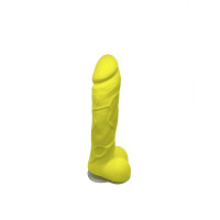 Крафтовое мыло-член с присоской Чистый Кайф Yellow size L, натуральное
