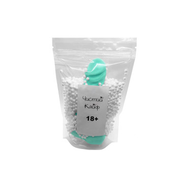 Крафтовое мыло-член с присоской Чистый Кайф Turquoise size M, натуральное