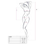 Бодистокинг Passion BS064 One Size, White, боди, закрытое плечо, открытый доступ
