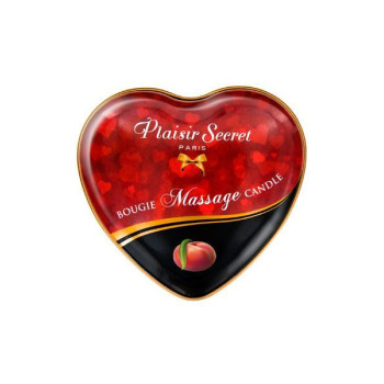 Масажна свічка-серце Plaisirs Secrets Peach (35 мл)