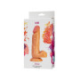 Фаллоимитатор с мошонкой Alive Leo, диаметр 3,8см, ПВХ