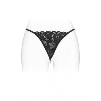 Трусики-стрінги з перлинною ниткою Fashion Secret VENUSINA Black