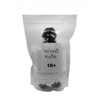 Крафтовое мыло-член с присоской Чистый Кайф Black size XL, натуральное
