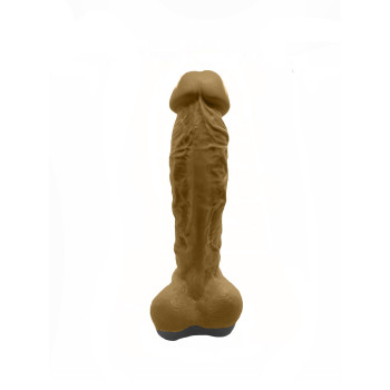 Крафтовое мыло-член с присоской Чистый Кайф Brown size XL, натуральное