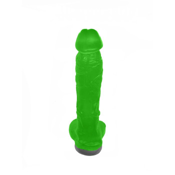 Крафтовое мыло-член с присоской Чистый Кайф Green size XL, натуральное