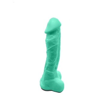 Крафтовое мыло-член с присоской Чистый Кайф Turquoise size XL, натуральное