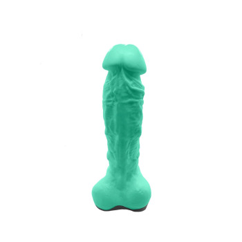 Крафтовое мыло-член с присоской Чистый Кайф Turquoise size XL, натуральное