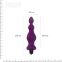 Анальная пробка с вибрацией Adrien Lastic Bullet Amuse Purple, макс. диаметр 3,9см