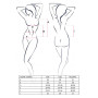 Корсет с пажами JOLENE CORSET black XXL/XXXL - Passion, трусики, полуоткрытая грудь, полупрозрачный