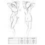 Комплект белья OFELIA SET OpenBra white L/XL - Passion: стринги, открытый лиф, широкий пояс