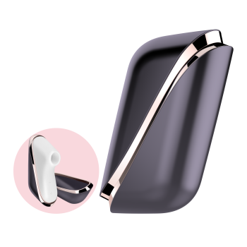 Вакуумный клиторальный стимулятор Satisfyer Traveler, корпус-чехол на магнитах