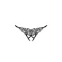 Трусики мереживні з доступом VIOLANTE THONG black L/XL - Passion Exclusive