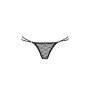 Трусики на зав'язочках з боків ZITA THONG black L/XL - Passion Exclusive