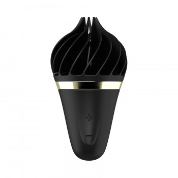 Морозиво-спінатор Satisfyer Lay-On - Sweet Treat Black/Gold, 10 режимів роботи, водонепроникний