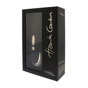 Люксовий вакуумний стимулятор Satisfyer Luxury Haute Couture Black зі вставкою із шкіри