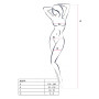 Ажурний бодістокінг з інтимними вирізами Passion BS076 red