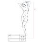 Бодістокінг з крупною сіткою Passion BS077 red