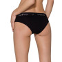Трусики с широкой резинкой и кружевом Passion PS001 PANTIES black, size XL