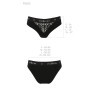 Трусики с широкой резинкой и кружевом Passion PS001 PANTIES black, size XL