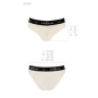 Трусики с широкой резинкой и кружевом Passion PS001 PANTIES ecru, size XL
