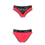 Трусики с широкой резинкой и кружевом Passion PS001 PANTIES red/black, size L