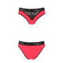 Трусики с широкой резинкой и кружевом Passion PS001 PANTIES red/black, size XL
