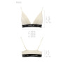 Эластичный топ с кружевом Passion PS001 TOP ecru, size XL