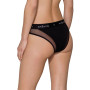 Трусики с прозрачной вставкой Passion PS002 PANTIES black, size S