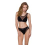 Трусики с прозрачной вставкой Passion PS002 PANTIES black, size S