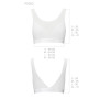 Топ с прозрачной вставкой Passion PS002 TOP white, size L