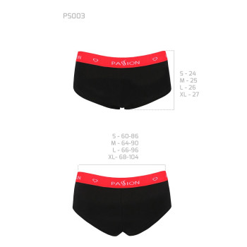 Трусики-шортики Passion PS003 PANTIES black, size L