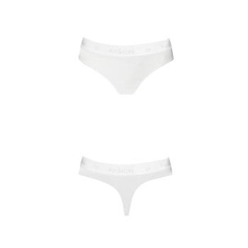 Трусики-бразилиана из хлопка Passion PS005 PANTIES white, size M