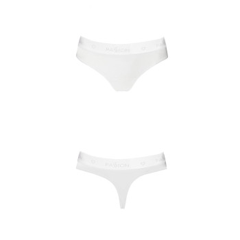 Трусики-бразилиана из хлопка Passion PS005 PANTIES white, size XL