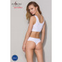 Спортивный топ из эластичного хлопка Passion PS005 TOP white, size S
