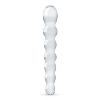 Скляний дилдо у вигляді намистин Gildo Glass Dildo No. 19