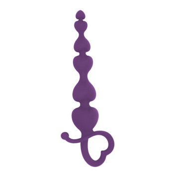 Анальные бусы MAI Attraction Toys №79 Purple, длина 18см, диаметр 3,1см