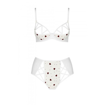 Еротичний комплект з малюнком LOVELIA BIKINI white S/M - Passion