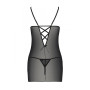 Сорочка з вирізами на грудях + стрінги LOVELIA CHEMISE black XXL/XXXL - Passion