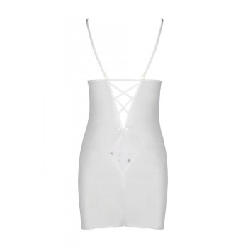Сорочка з вирізами на грудях + стринги LOVELIA CHEMISE white XXL/XXXL - Passion
