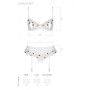 Сексуальный комплект с поясом для чулок LOVELIA SET white S/M - Passion